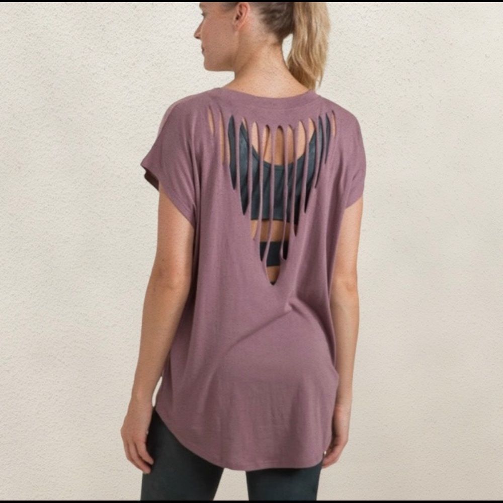 Round Neck Cutout Yoga Exercise Top